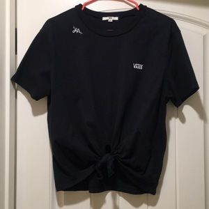 VANS black LA knotted shirt